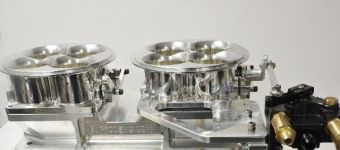 Assassinator  Dual 2300 unblown  cfm Throttle Body 4500  Billet, Polished   lines, nozzles, K Valve